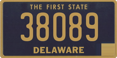 DE license plate 38089