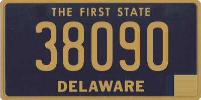 DE license plate 38090