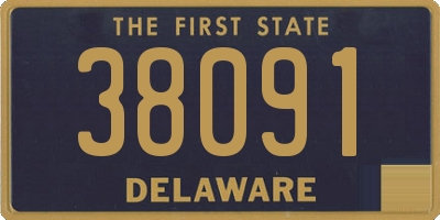 DE license plate 38091