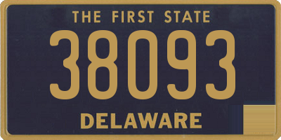 DE license plate 38093