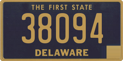 DE license plate 38094