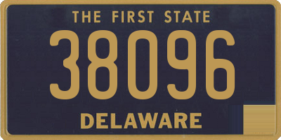 DE license plate 38096