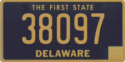 DE license plate 38097