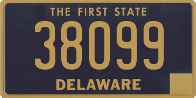 DE license plate 38099