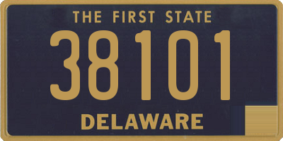 DE license plate 38101