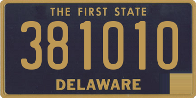 DE license plate 381010
