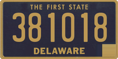 DE license plate 381018