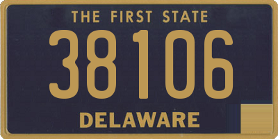 DE license plate 38106