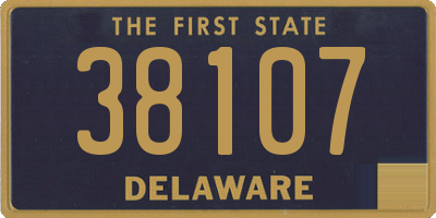 DE license plate 38107