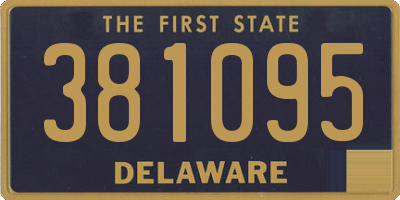 DE license plate 381095