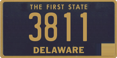 DE license plate 3811