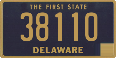 DE license plate 38110