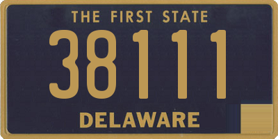 DE license plate 38111