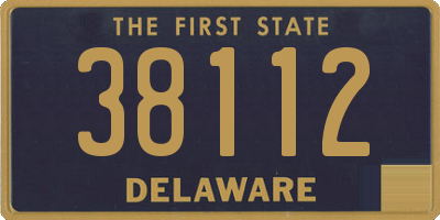 DE license plate 38112