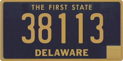 DE license plate 38113