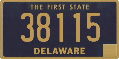DE license plate 38115