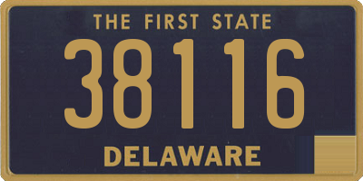 DE license plate 38116