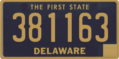 DE license plate 381163