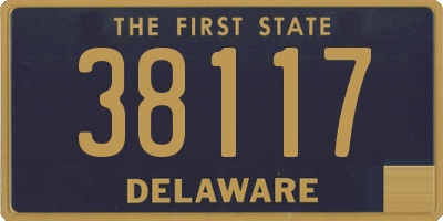 DE license plate 38117