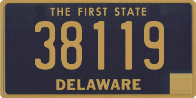 DE license plate 38119