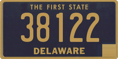 DE license plate 38122