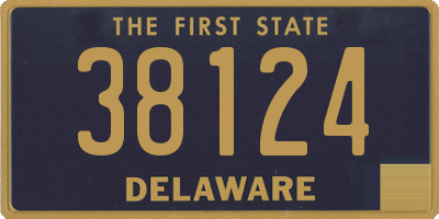 DE license plate 38124