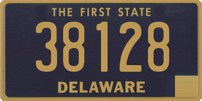 DE license plate 38128