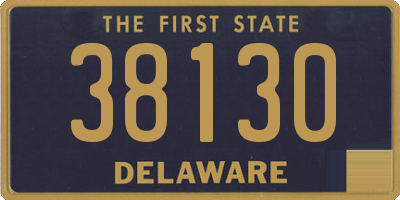 DE license plate 38130