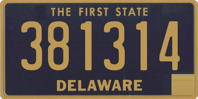DE license plate 381314