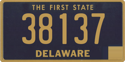 DE license plate 38137