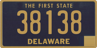 DE license plate 38138