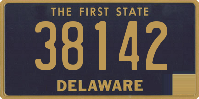 DE license plate 38142