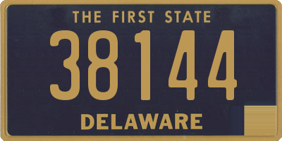 DE license plate 38144