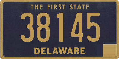 DE license plate 38145