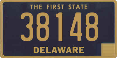 DE license plate 38148