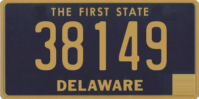 DE license plate 38149