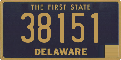 DE license plate 38151