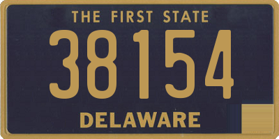 DE license plate 38154