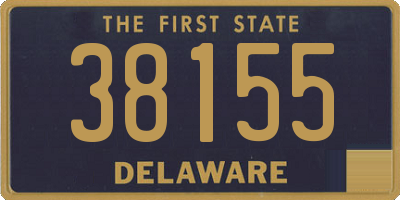 DE license plate 38155