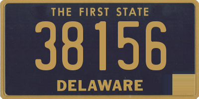 DE license plate 38156