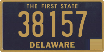 DE license plate 38157