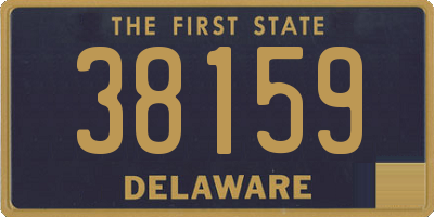 DE license plate 38159