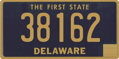 DE license plate 38162