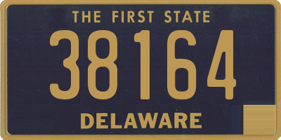 DE license plate 38164
