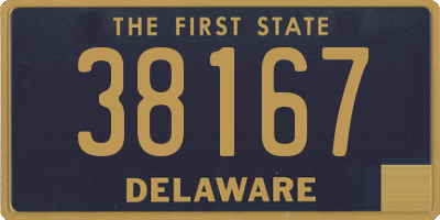DE license plate 38167