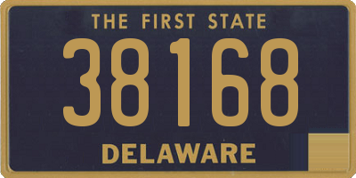 DE license plate 38168