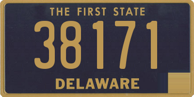 DE license plate 38171