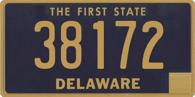 DE license plate 38172