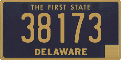 DE license plate 38173
