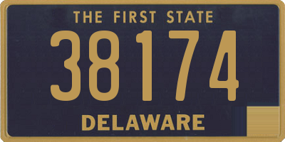 DE license plate 38174